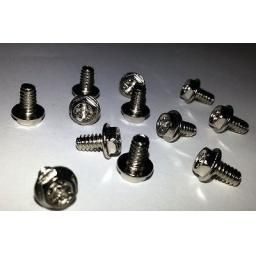 12 SILVER ATX POWER SUPPLY PHILIPS SCREWS 6# FOR PC COMPUTERS M3.5X6MM