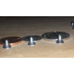 24x DELL POWEREDGE 2900 2950 F238F SAS SATA 3.5 CADDY SCREWS SILVER FLAT HEAD