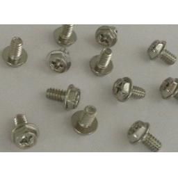12 SILVER ATX POWER SUPPLY PHILIPS SCREWS 6# FOR PC COMPUTERS M3.5X6MM