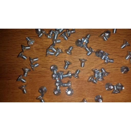 24x DELL POWEREDGE 2900 2950 F238F SAS SATA 3.5 CADDY SCREWS SILVER FLAT HEAD