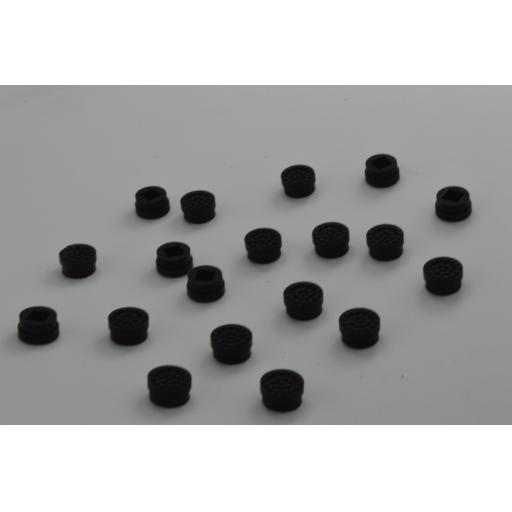 100x Black Dell Rubber trackpoint nipples